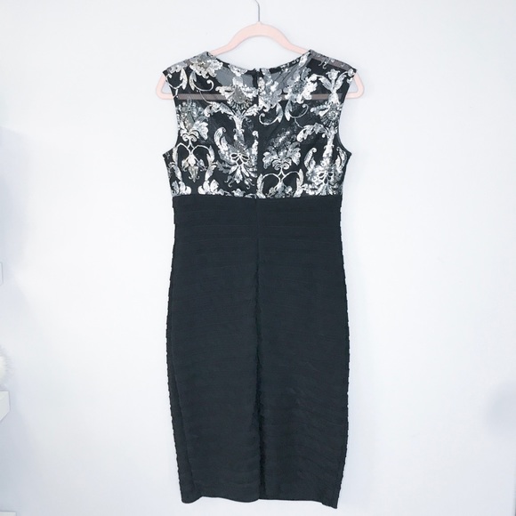 Scarlett Ribbed and Silver Sequin Top Dress - Picture 2 of 6